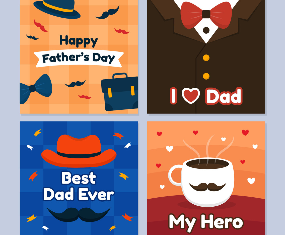 Father's Day Greeting Card Collection Set