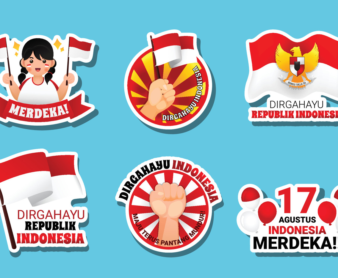 Indonesian Independence Day Celebrate Sticker