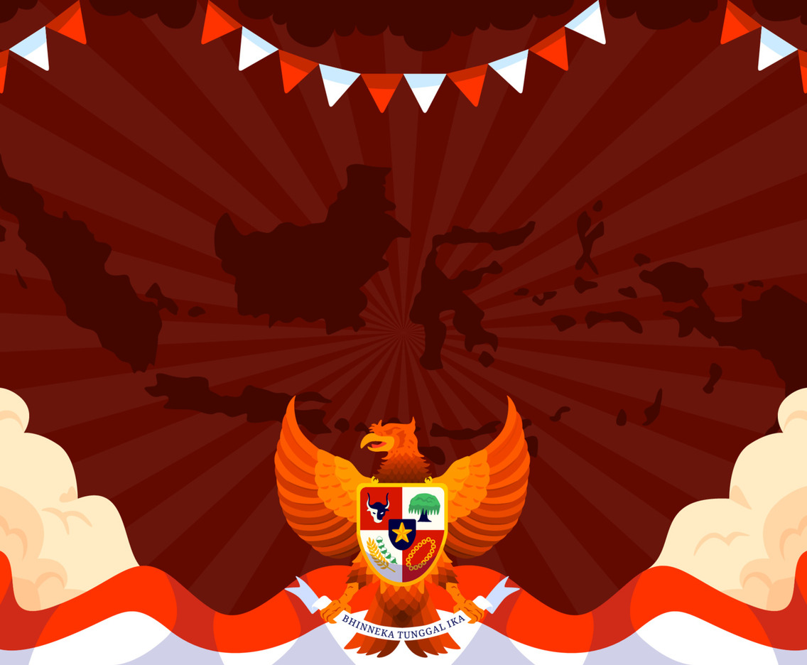 Hari Pancasila with Garuda Background