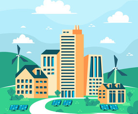 Eco Green Technology Concept