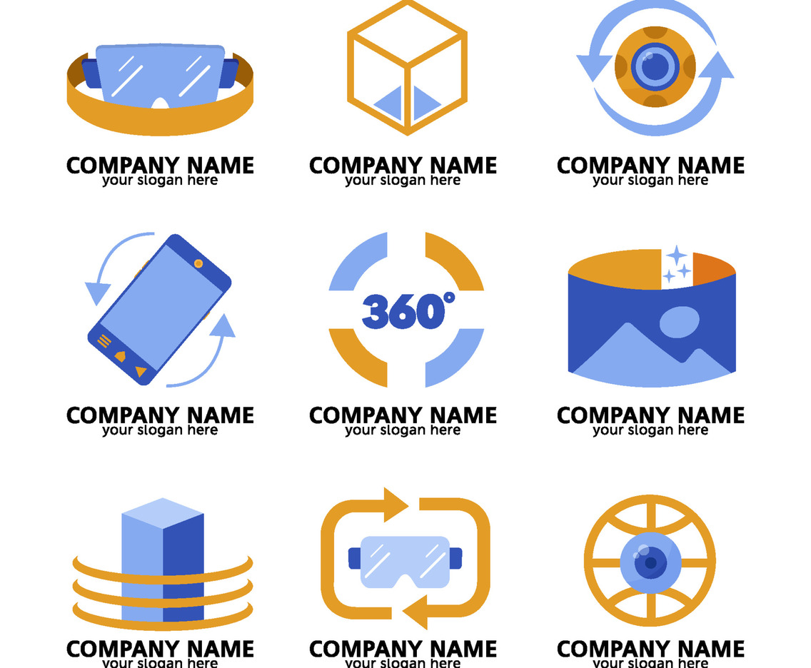 Set of 360 Technology Logo