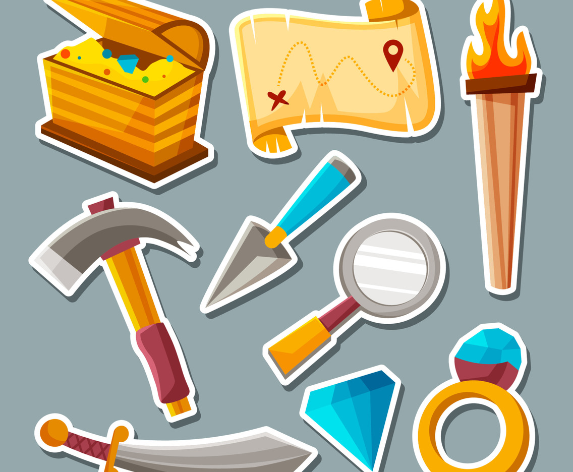 Science Fiction Treasure Hunter Sticker