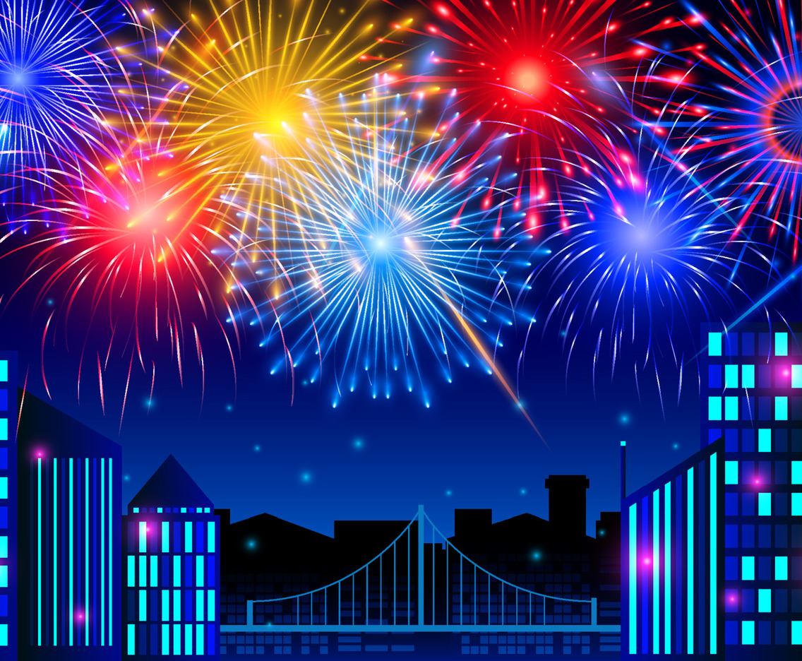 Firework in the City Concept