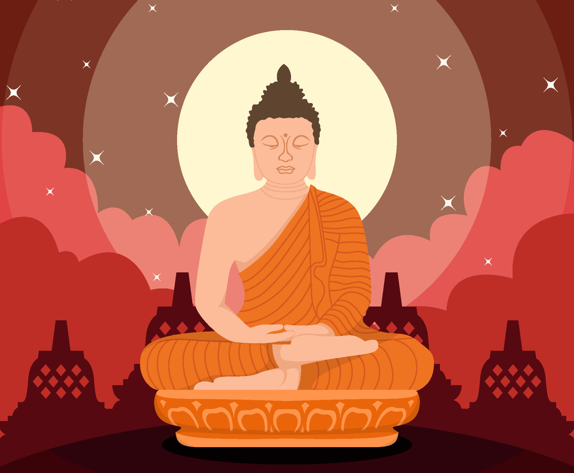 Asahna Bucha Day Background