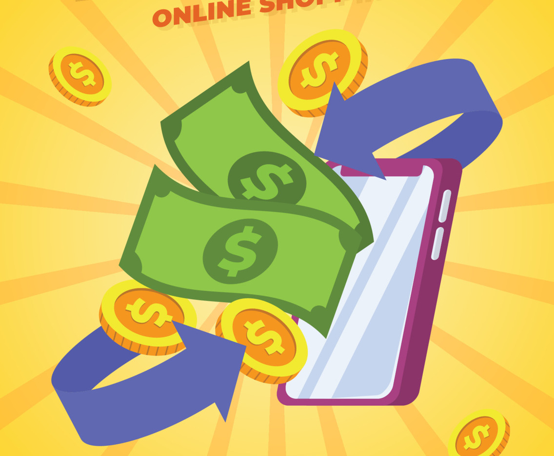 Cash Back Online Shopping Poster Design