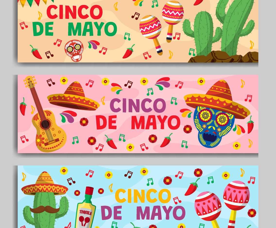 Cinco De Mayo Banner Set