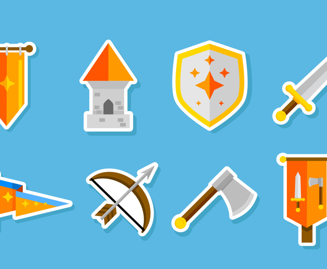 Medieval Kingdoms Sticker Collection