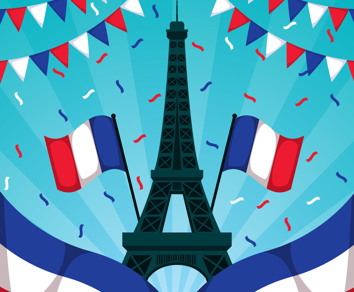Bastille Day Festivity Background