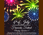 4th of July Fireworks Poster