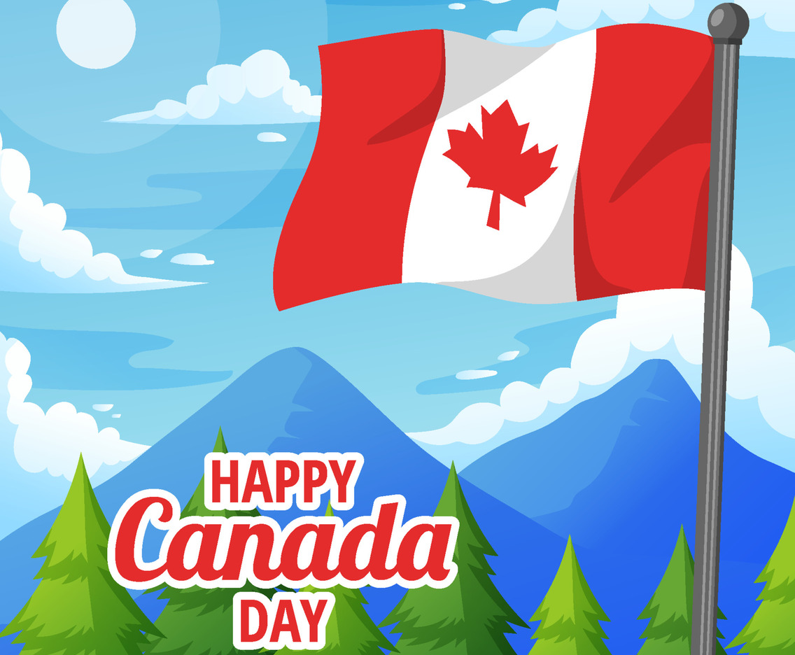 Happy Canada Day Concept