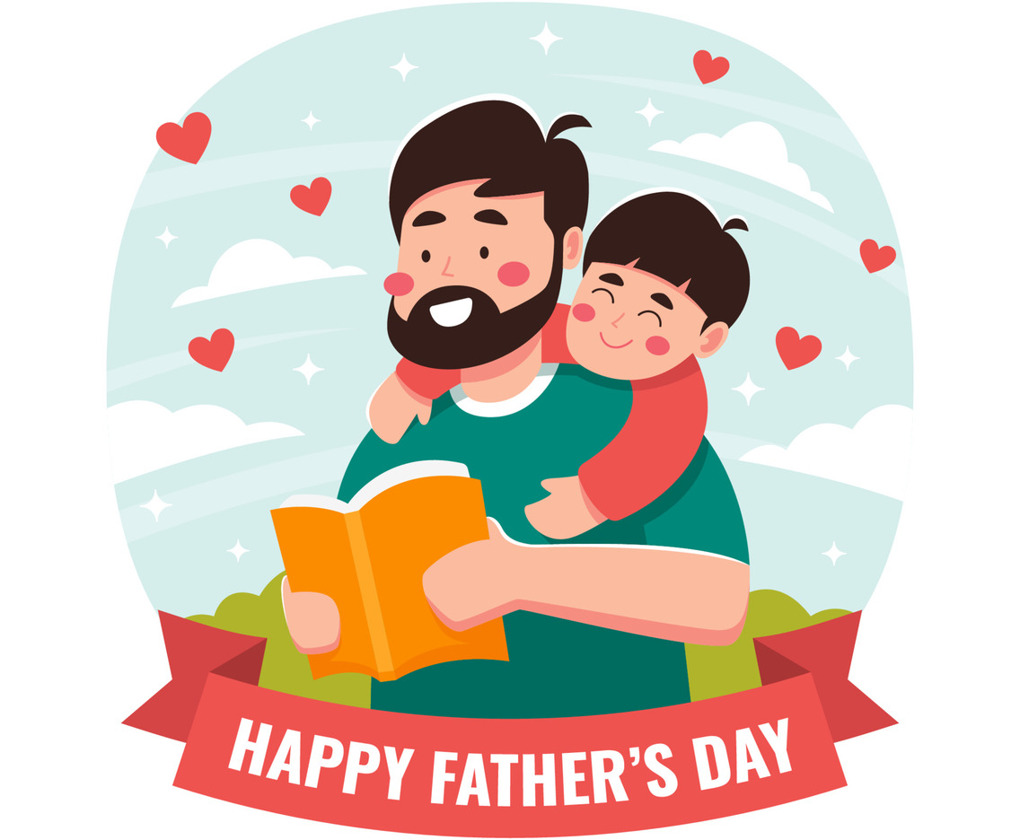 Father Telling Stories to His Son