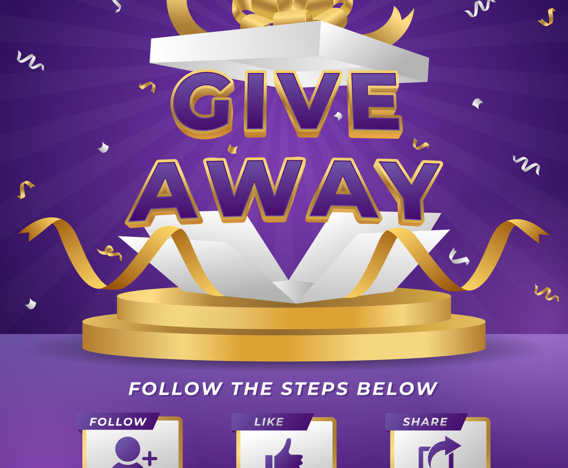 Give Away Poster Background Template