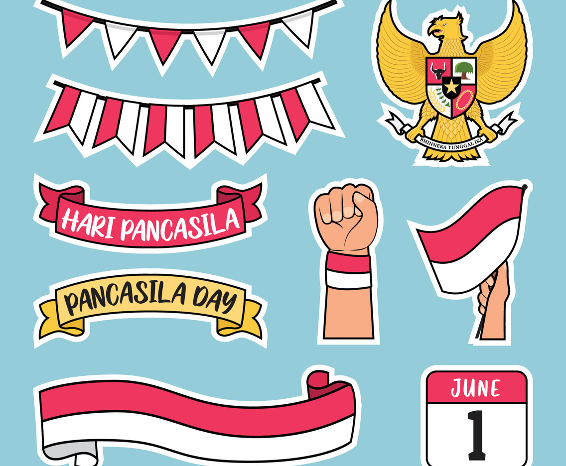 Hari Pancasila Sticker Collection