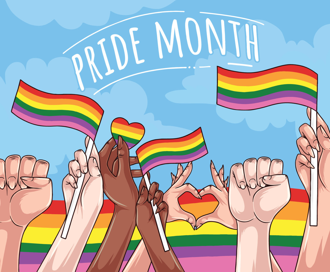 Pride Month Festivity Rainbow Flag