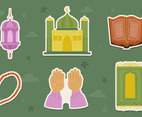 Ramadhan and Eid Element Sticker Set