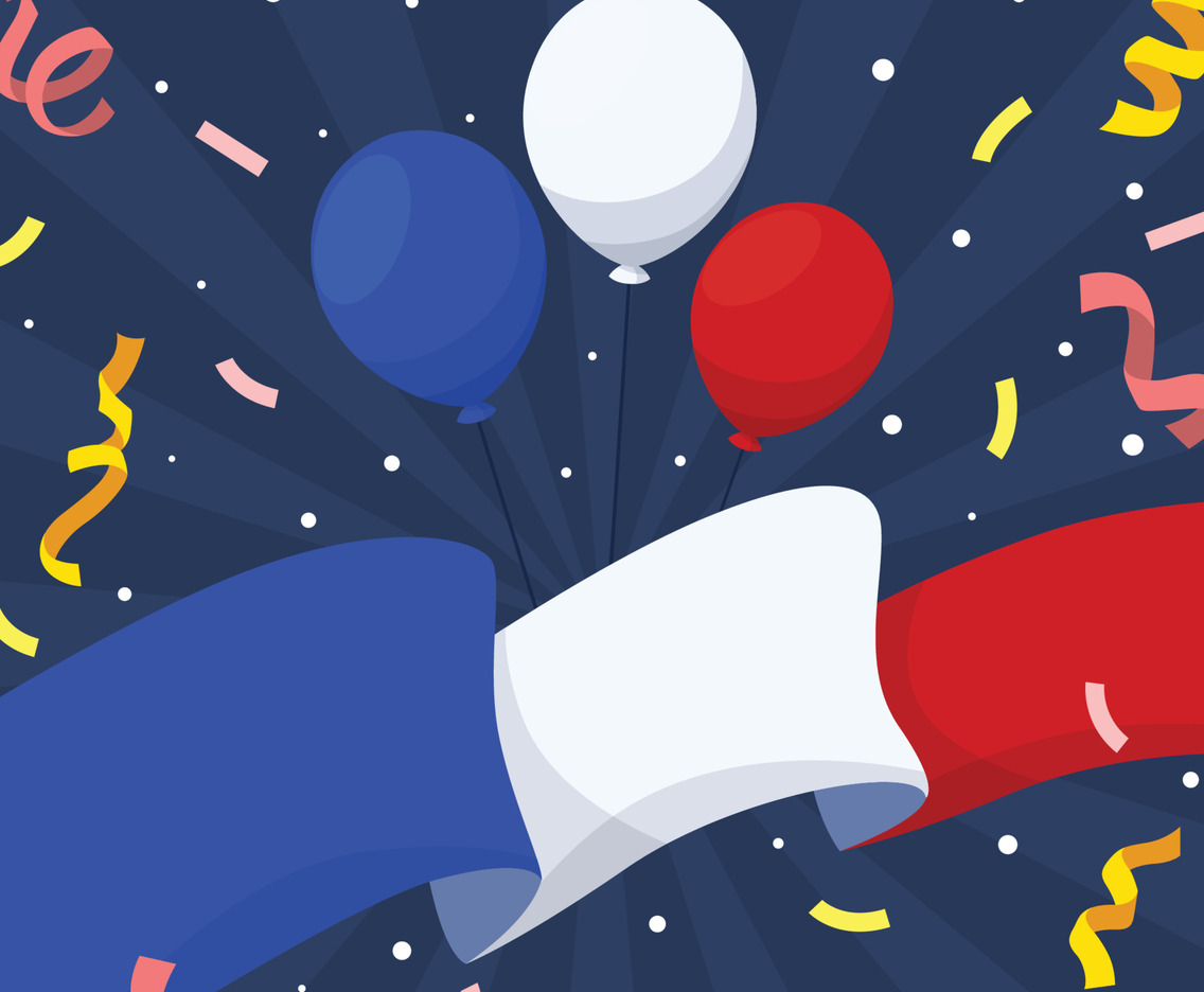 Bastille Day Festivity Background