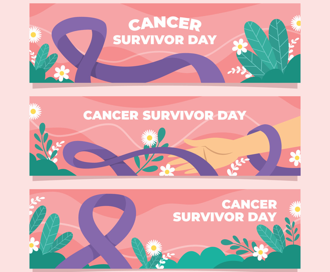Cancer Survivor Day Banner Set