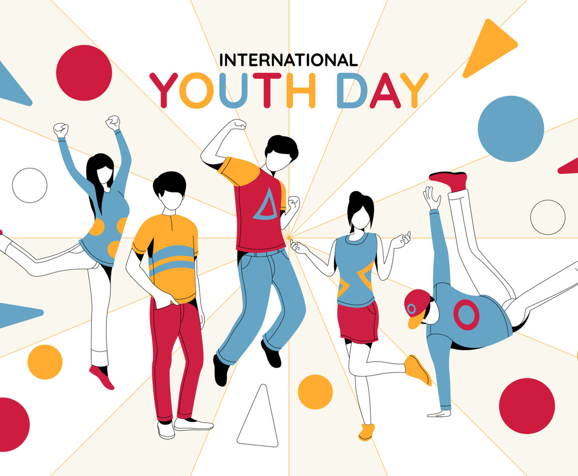 International Youth Day Festivity Background