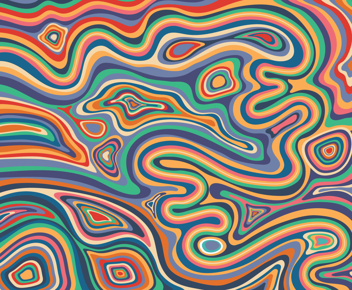 Psychedelic Retro Background