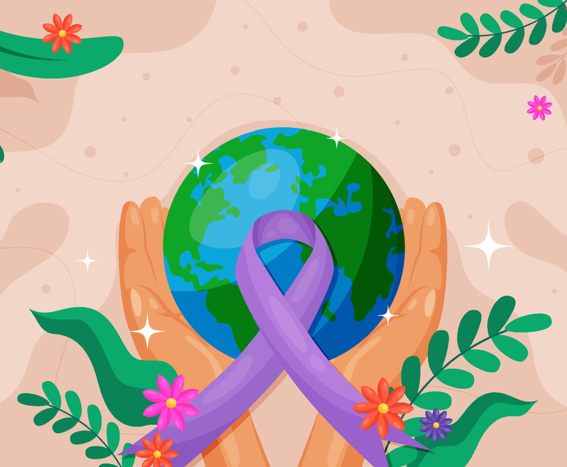 Cancer Survivor Day Festival Leaf Background
