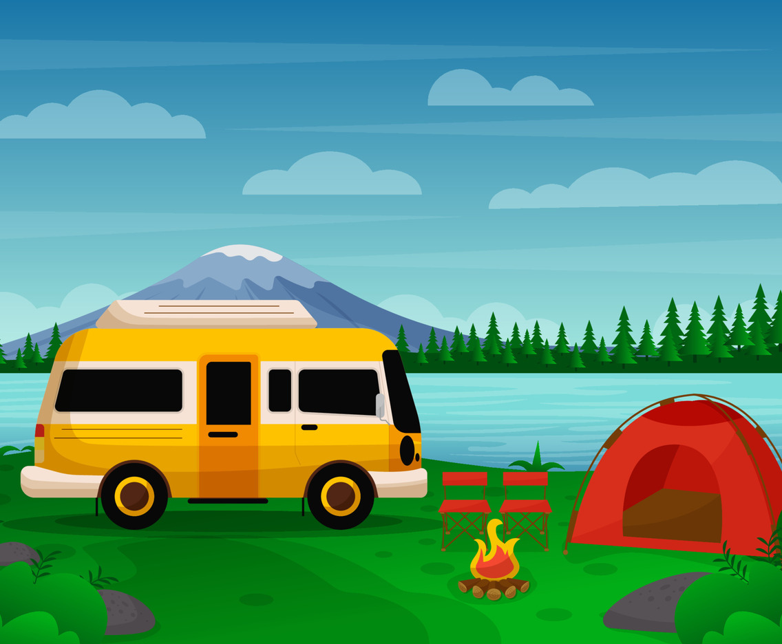 Camping With Camper Van