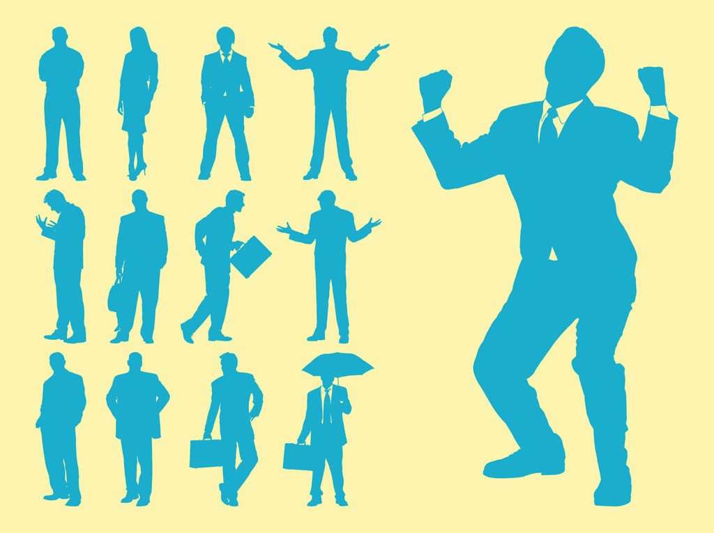 Businesspeople Silhouettes