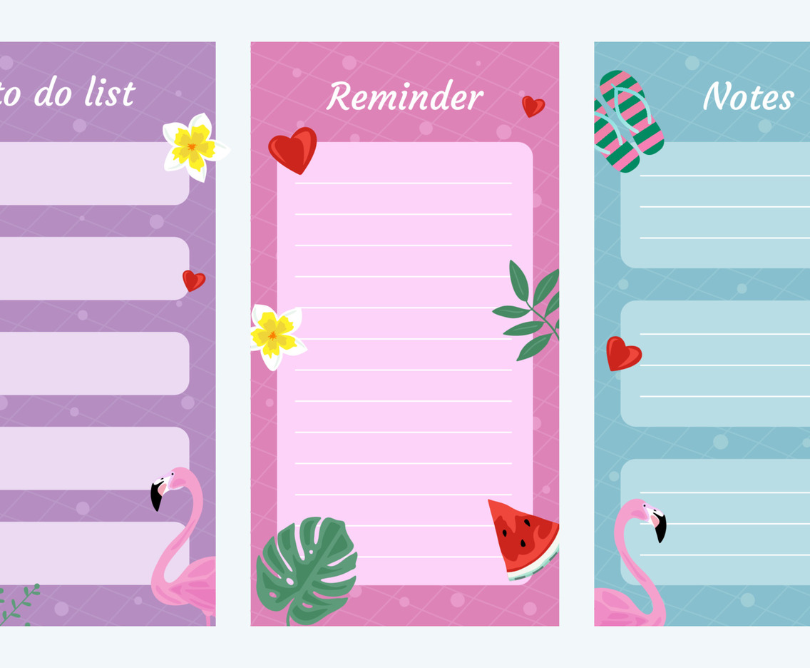 Journal Template Summer Holiday