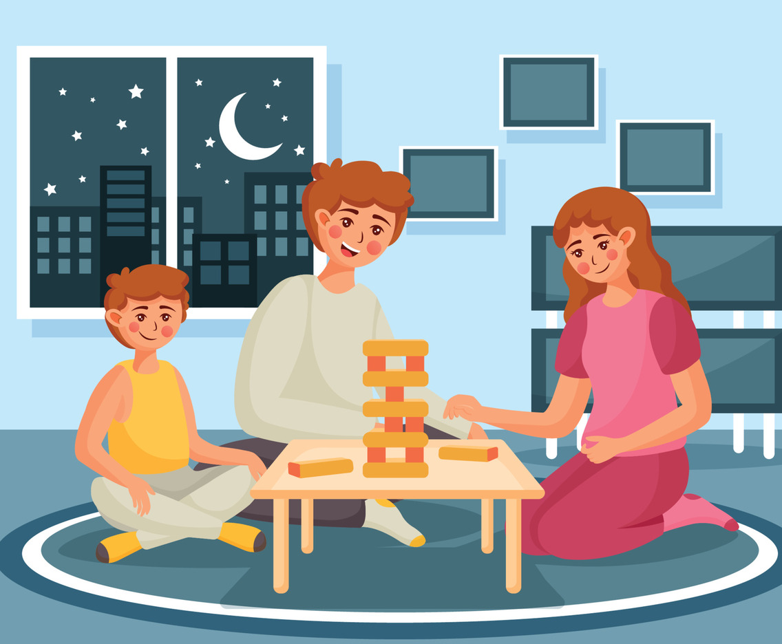 Happy Family Enjoying Time Together