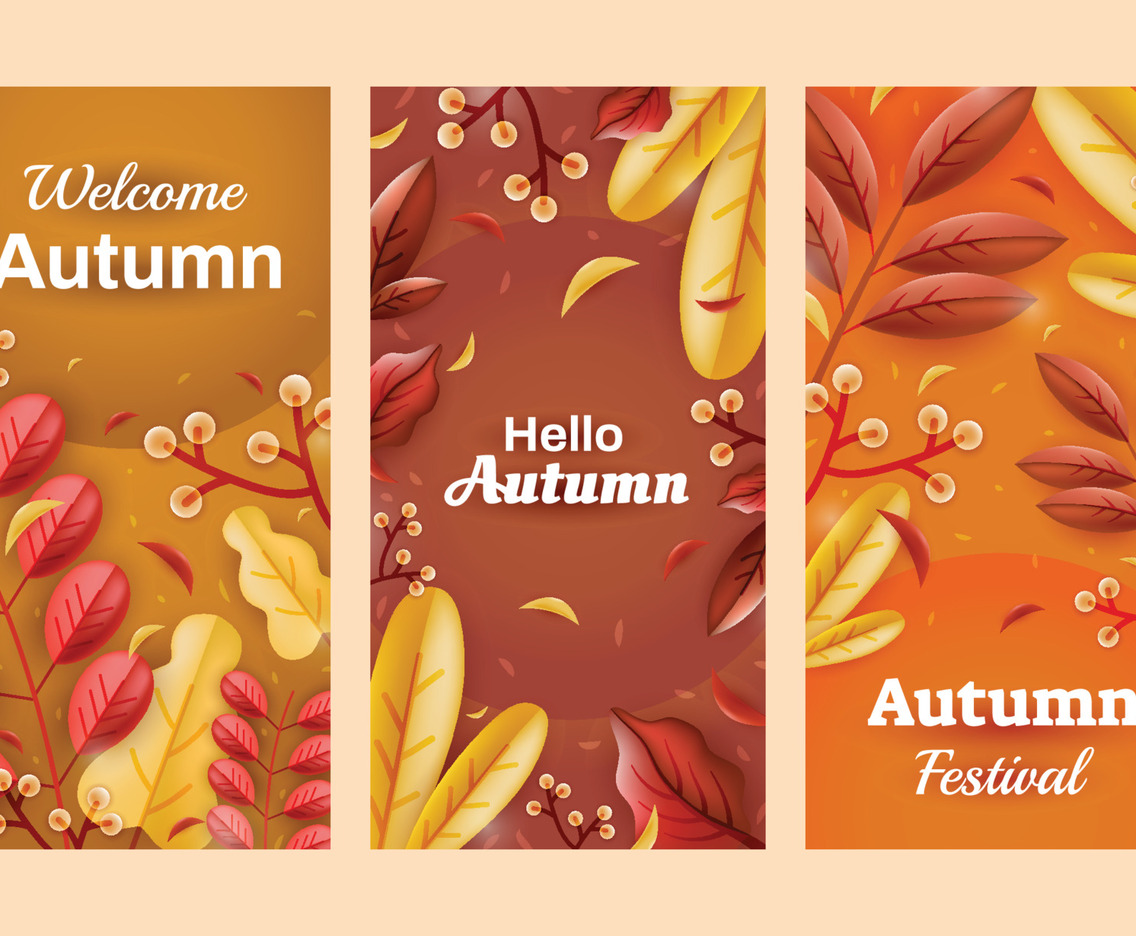 Autumn Floral Banner Templates