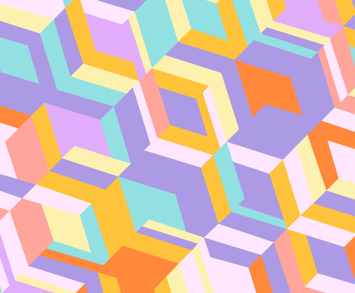 Pastel Colorful Geometric Composition Background