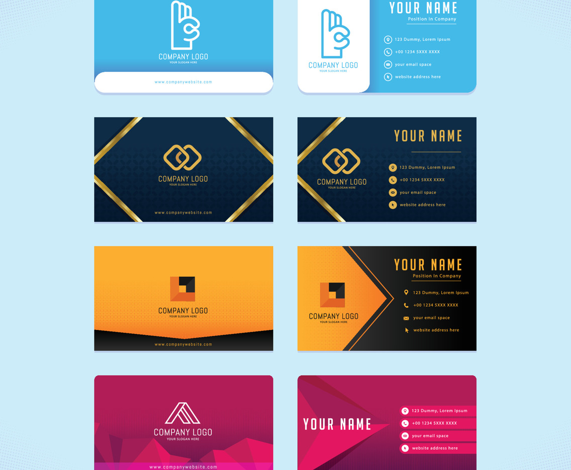 Business Card Set Template
