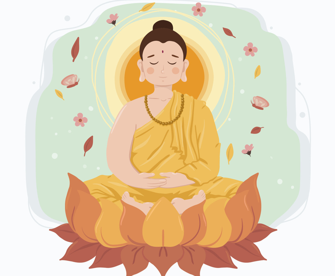 Asahna Bucha Day Concept