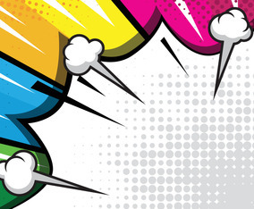 Pop Art Comic Doodle Speech Bubble Background Vector Art & Graphics ...