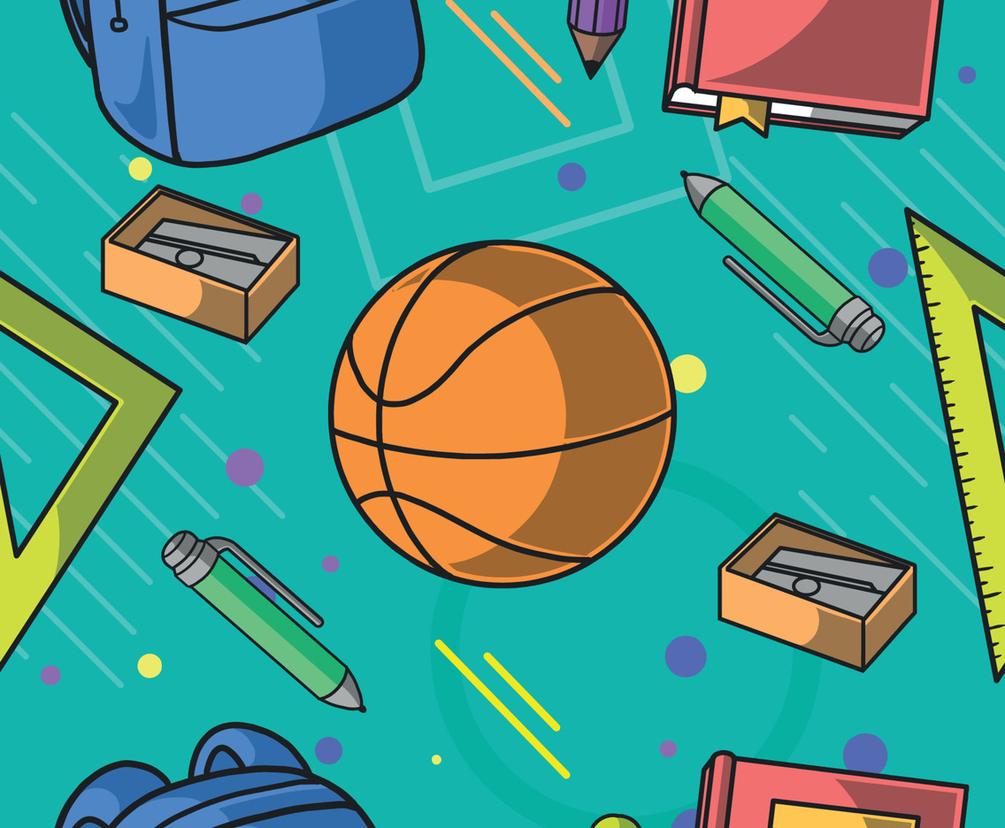 School Supplies Seamless