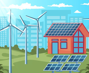 Eco Green Technology Concept