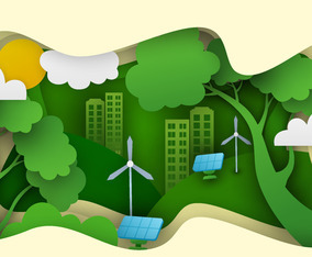 Eco Green Technology Concept