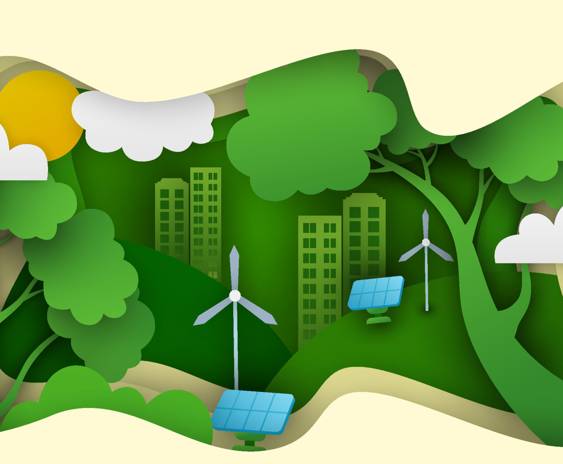 Eco Green Technology Concept