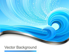 Blue Wave Background Vector
