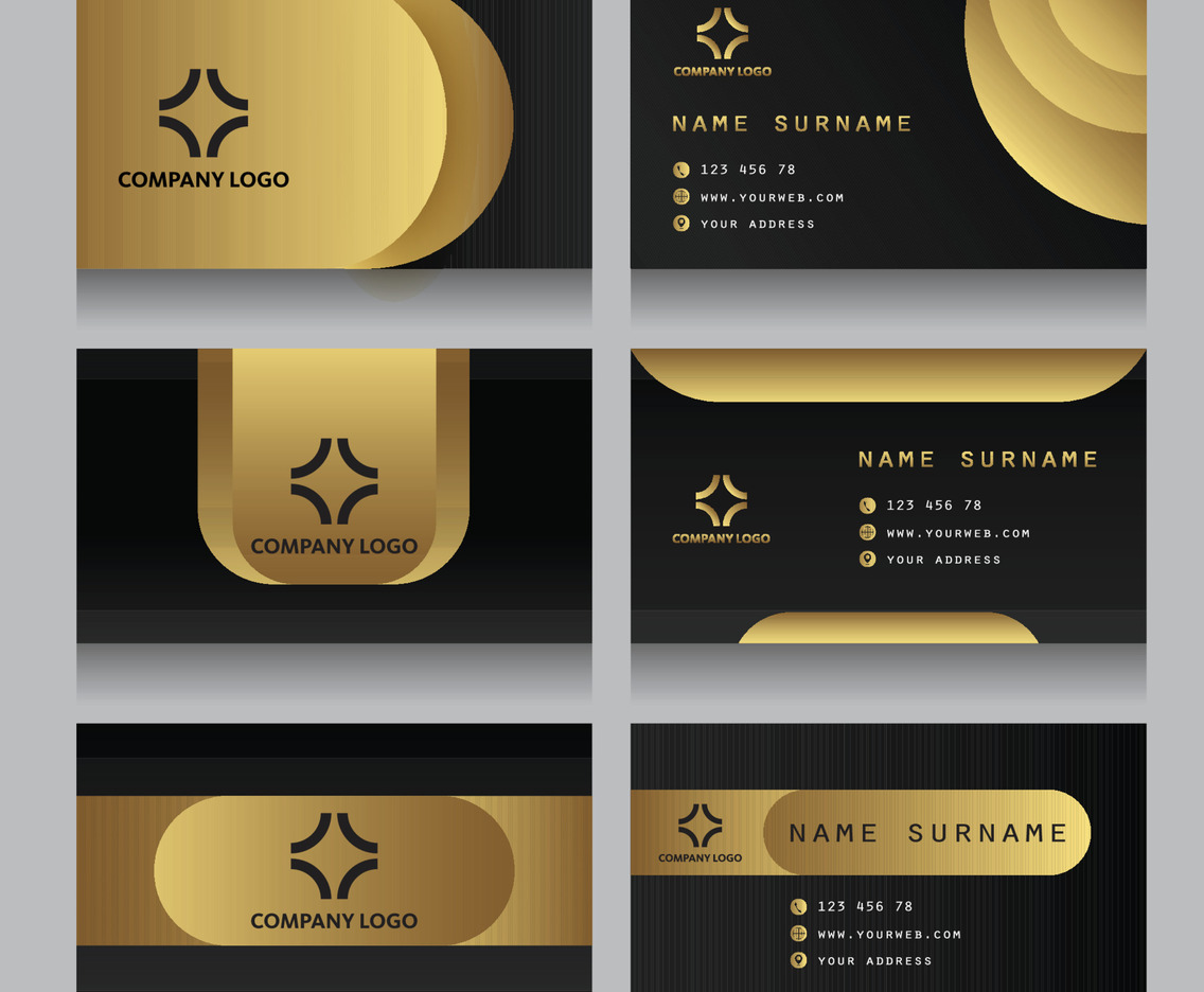 Elegant Business Card Template for Formal Company