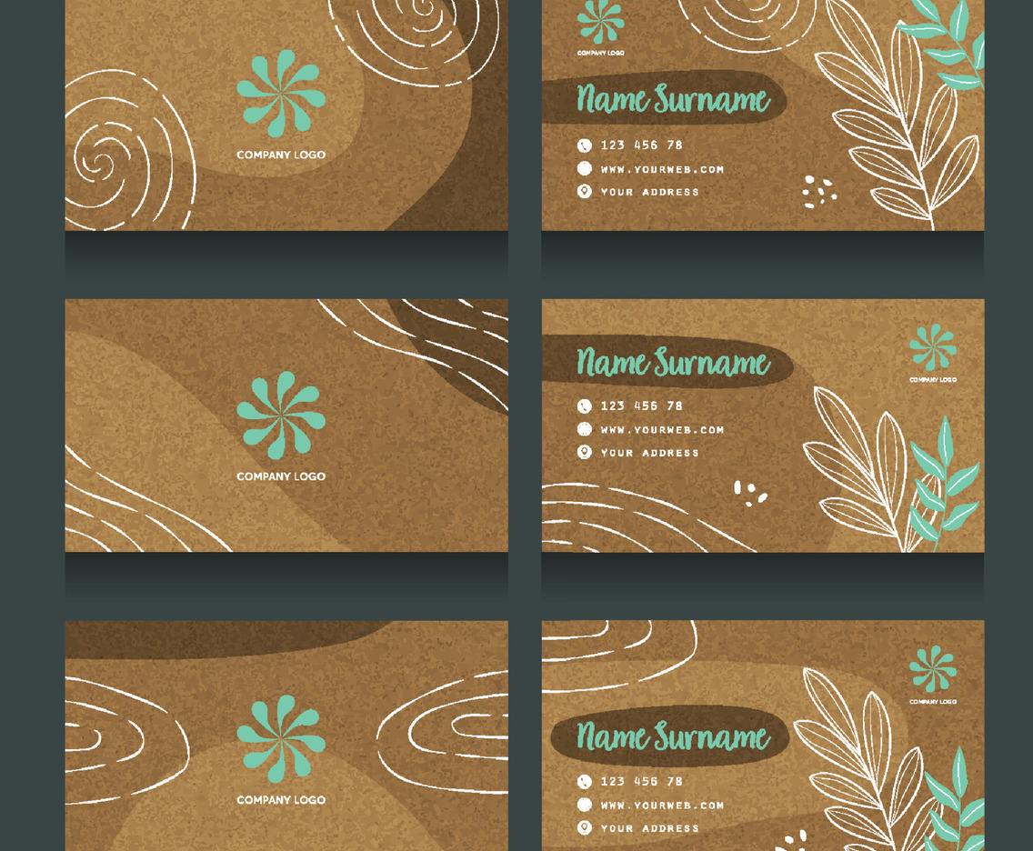 Rustic Floral Business Card