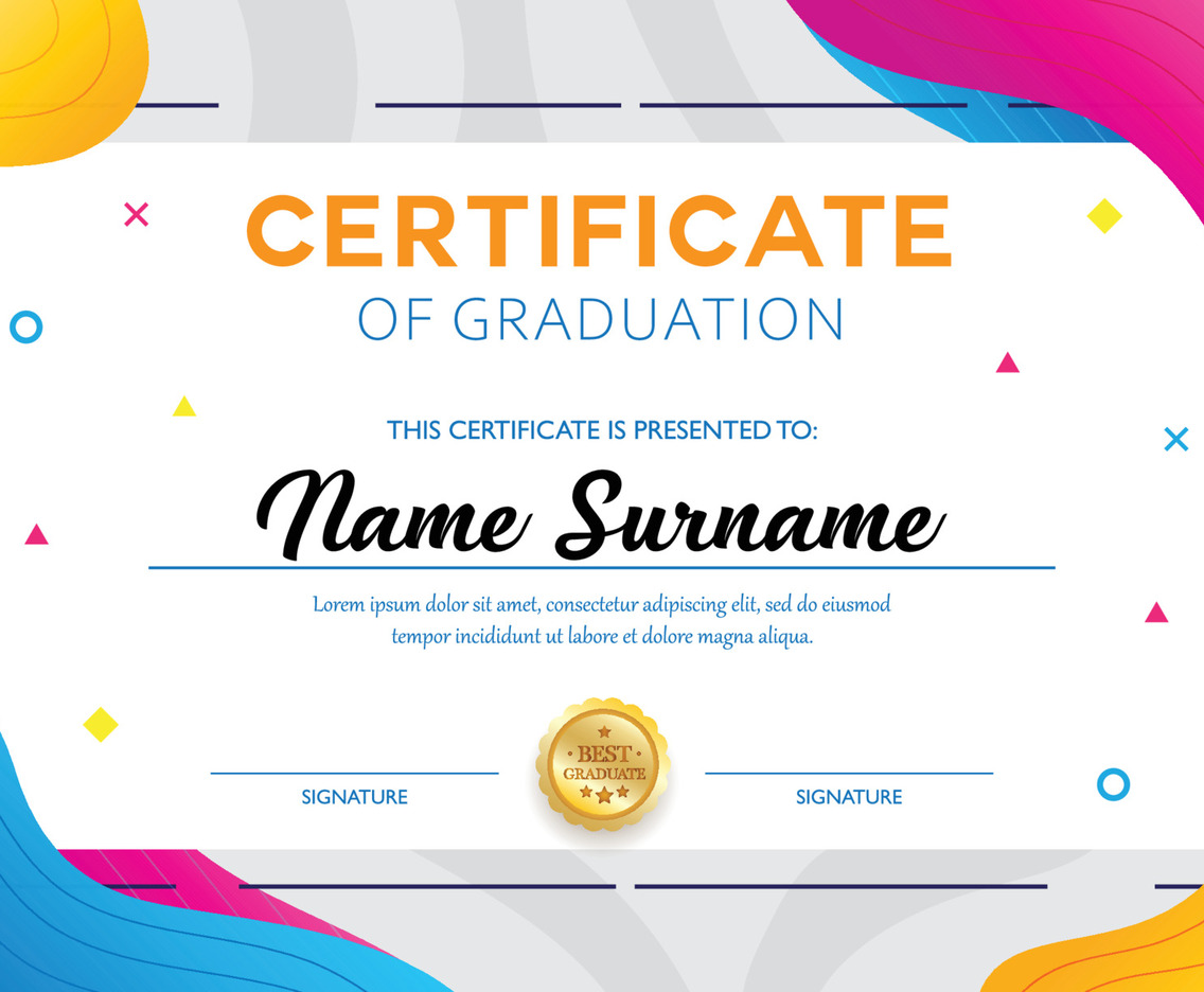 Certificate Graduation for High School