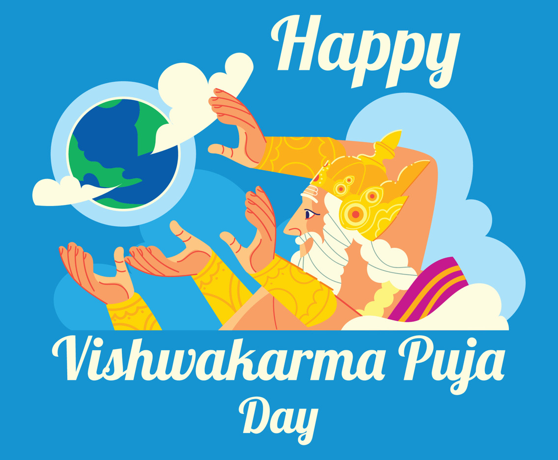 Vishwakarma Puja Day Concept Art