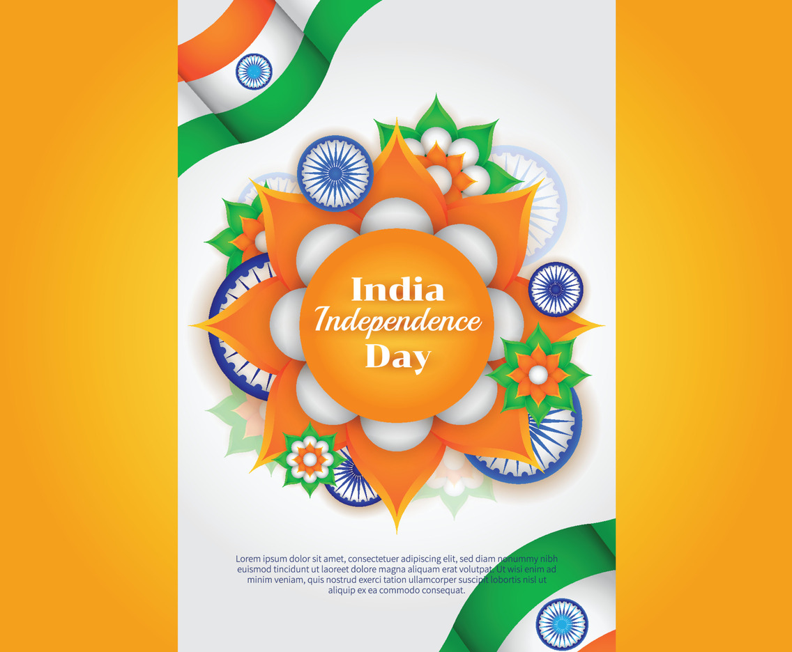 India Independence Day Poster Template