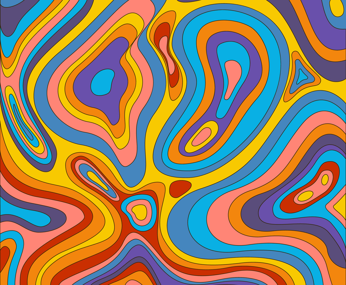 Abstract Psychedelic Background