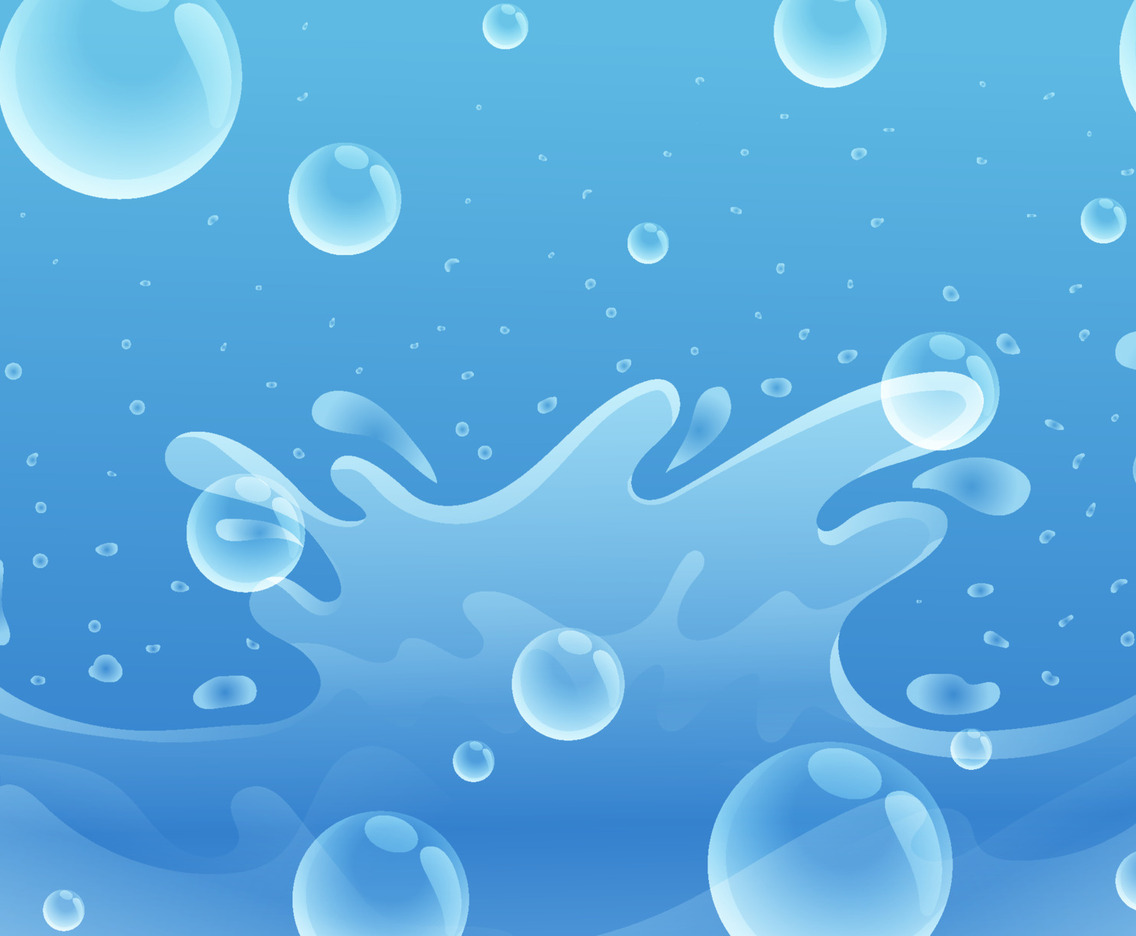 Refresh Water Splash and Bubble Background