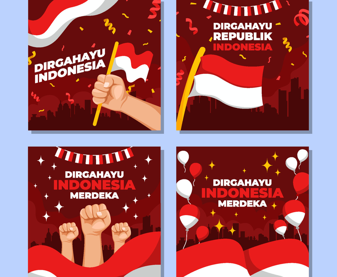 Indonesia Independence Day Social Media Posts