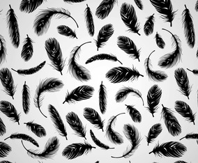 Simple Eye Feather Pattern Vector Feather Pattern Vector Art & Graphics | freevector.com