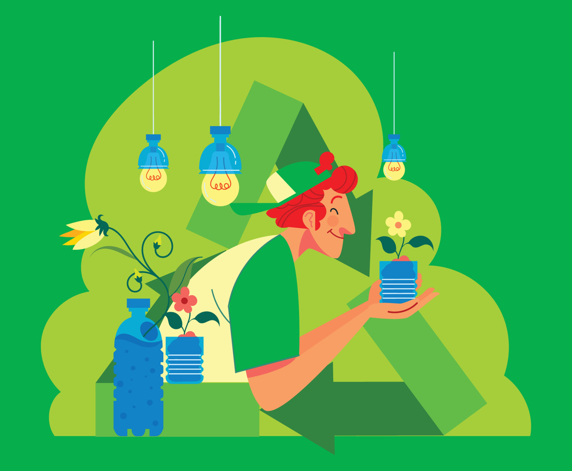 Recycling Plastic Bottles at Home