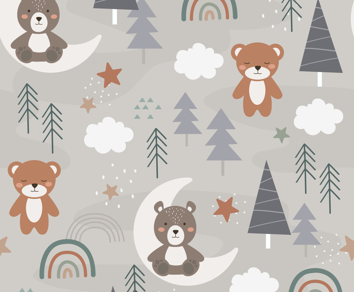 Teddy Bear Seamless Background
