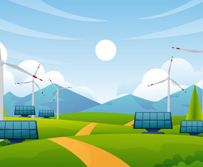 Eco Green Technology Landscape Nature Concept